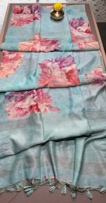 Organza Leheriya Saree with Ikkat Pallu for Festive and Elegant Occasion Wear