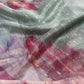 Organza Leheriya Saree with Ikkat Pallu for Festive and Elegant Occasion Wear