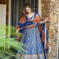 Organza Silk Digital Print Anarkali Gown with Dupatta