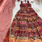 Organza Silk Digital Print Anarkali Gown with Dupatta