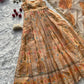 Organza Silk Digital Print Anarkali Gown with Dupatta