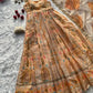 Organza Silk Digital Print Anarkali Gown with Dupatta