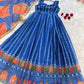Organza Silk Digital Print Anarkali Gown with Dupatta