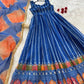 Organza Silk Digital Print Anarkali Gown with Dupatta