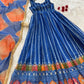 Organza Silk Digital Print Anarkali Gown with Dupatta