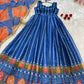 Organza Silk Digital Print Anarkali Gown with Dupatta