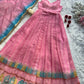 Organza Silk Digital Print Anarkali Gown with Dupatta