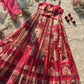 Organza Silk Digital Print Anarkali Gown with Dupatta