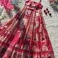 Organza Silk Digital Print Anarkali Gown with Dupatta
