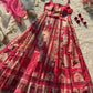 Organza Silk Digital Print Anarkali Gown with Dupatta