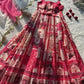Organza Silk Digital Print Anarkali Gown with Dupatta