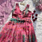Organza Silk Digital Print Anarkali Gown with Dupatta