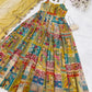 Organza Silk Digital Print Anarkali Gown with Dupatta