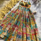 Organza Silk Digital Print Anarkali Gown with Dupatta