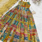 Organza Silk Digital Print Anarkali Gown with Dupatta