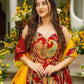 Organza Silk Digital Print Anarkali Gown with Dupatta
