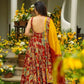 Organza Silk Digital Print Anarkali Gown with Dupatta