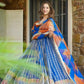 Organza Silk Digital Print Anarkali Gown with Dupatta