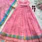 Organza Silk Digital Print Anarkali Gown with Dupatta