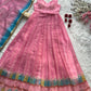 Organza Silk Digital Print Anarkali Gown with Dupatta