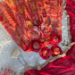 Organza Silk Digital Print Anarkali Gown with Dupatta