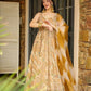 Organza Silk Digital Print Anarkali Gown with Dupatta