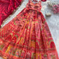 Organza Silk Digital Print Anarkali Gown with Dupatta