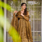 Organza Silk Embroidered Suit Set with Dupatta