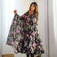 Organza Silk Floral Print Anarkali Set with Dupatta & Pant – Gota Patti Detailing
