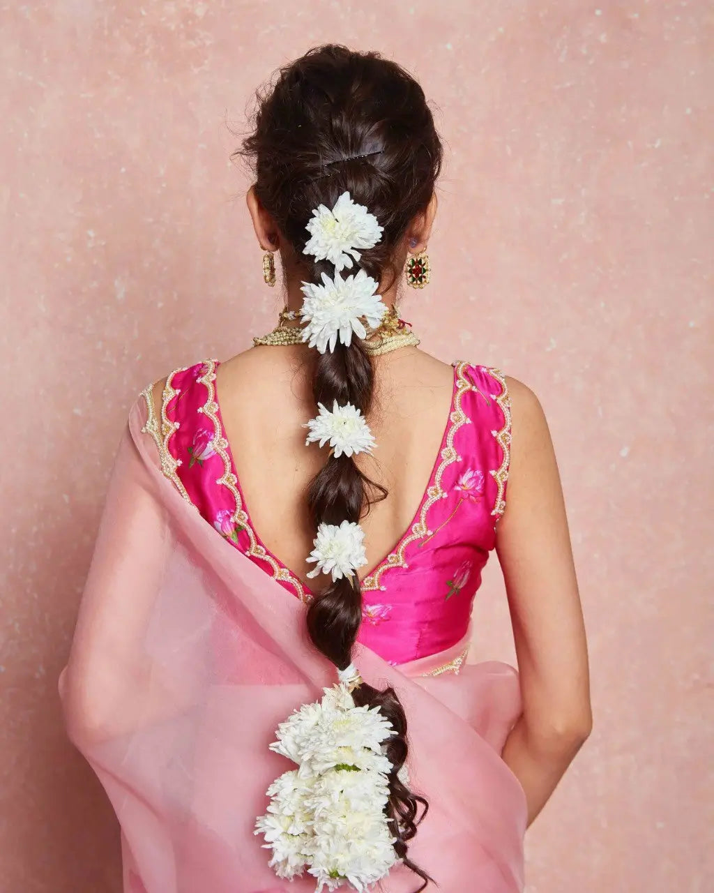 Organza Silk Printed Saree with Handwork Border