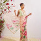 Organza Silk Printed Saree with Handwork Border