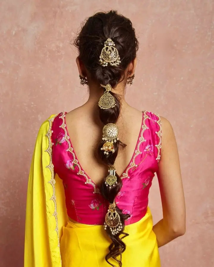 Organza Silk Printed Saree with Handwork Border