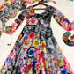 Organza Taby Silk Digital Print Gown Set