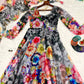Organza Taby Silk Digital Print Gown Set