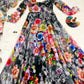Organza Taby Silk Digital Print Gown Set