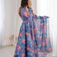 Organza Taby Silk Digital Print Gown Set