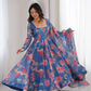 Organza Taby Silk Digital Print Gown Set