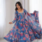 Organza Taby Silk Digital Print Gown Set