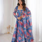 Organza Taby Silk Digital Print Gown Set