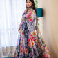 Organza Taby Silk Digital Print Gown Set