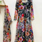 Organza Taby Silk Digital Print Gown Set