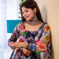Organza Taby Silk Digital Print Gown Set