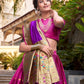 Paithani Jacquard Silk Zari Weaving Lehenga Set