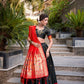 Paithani Jacquard Silk Zari Weaving Lehenga Set