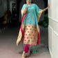 Paithani Style Jacquard Kaftan for Festive and Family Occasions