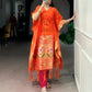Paithani Style Jacquard Kaftan for Festive and Family Occasions