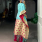 Paithani Style Jacquard Kaftan for Festive and Family Occasions