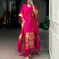 Paithani Style Jacquard Kaftan for Festive and Family Occasions