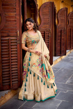 Paithani Zari Weaving Shimmer Lehenga Choli Set with Dupatta – Wedding & Festive Wear