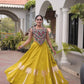 Palm Motif Gota Lehenga Set